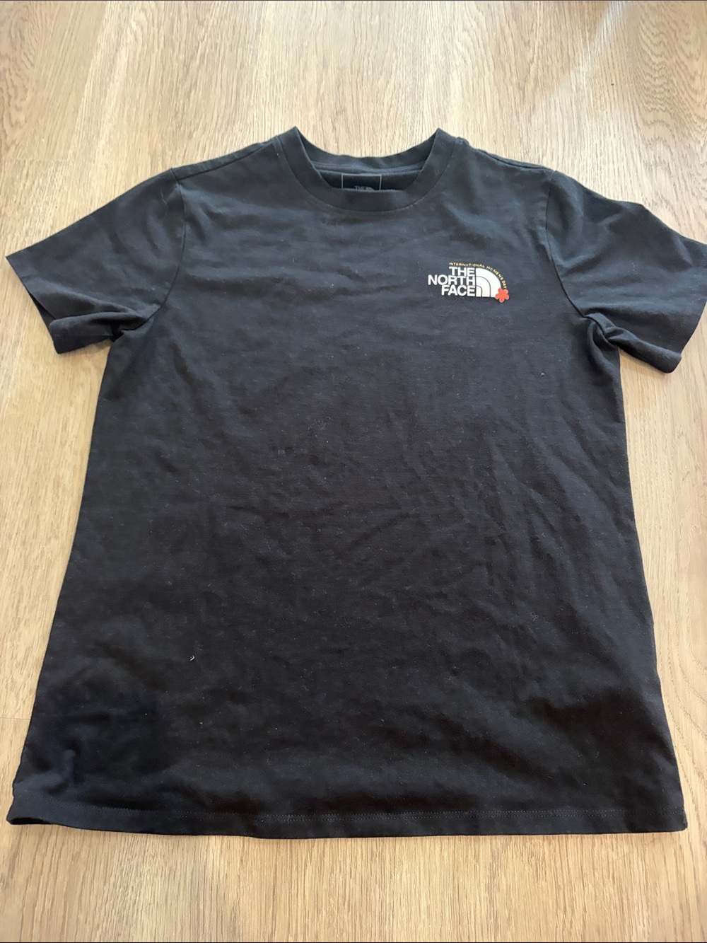 The North Face Black Short Sleeve Crew Tee with Small Chest Logo